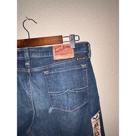 Lucky Brand Zoe Emo Artsy Y2K Bootleg Blue Low Rise Slim Fit Jeans Long - Picture 12 of 13